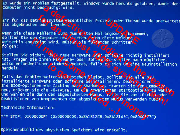 HELP! I can't get rid of this pesky BlueScreen!    © Falk 2010