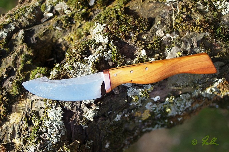 simple Butterknife forged from unworthy Mover Blade Steel   © Falk 2015