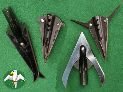 examples for early mechanical Broadheads   © Falk 2007