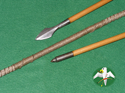 Spiral knotting is paused in the very center of the string, so that it's cross section is nothing but round here.   © Falk 2007