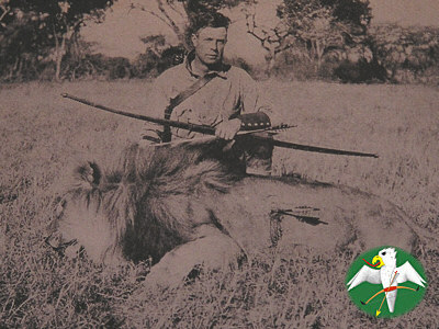 Art Young mit seinem Löwen, 1925